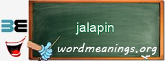 WordMeaning blackboard for jalapin